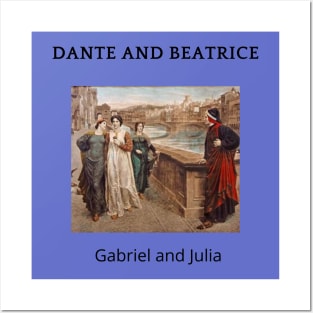 Dante and Beatrice as in Gabriel Inferno Posters and Art